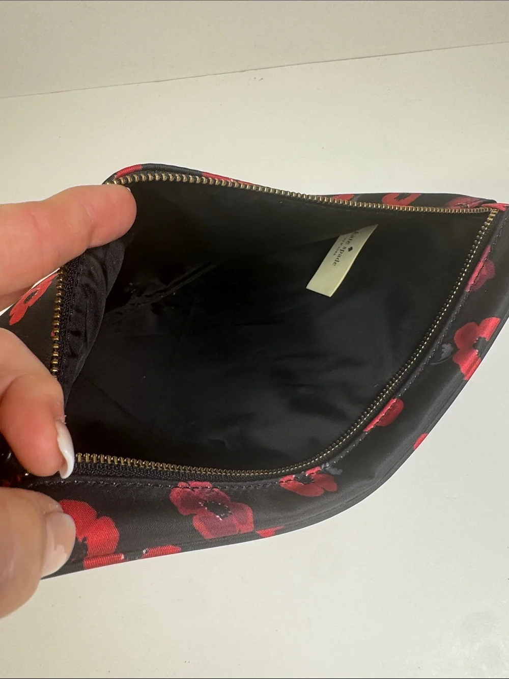 Kate Spade Wilson Road Mini Poppy Large‎ Drewe Bag Clutch Pouch